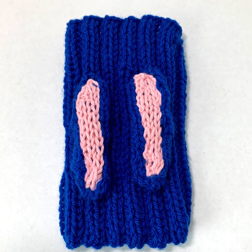 NWT Bunny Dog Costume - Neck Warmer Hood Blue